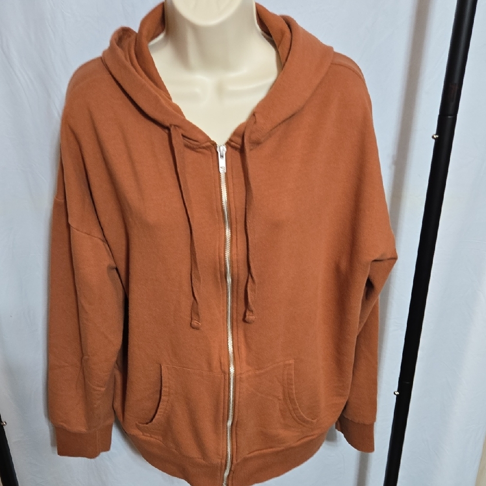 Time and Tru Women's Zip Up Fleece Hoodie